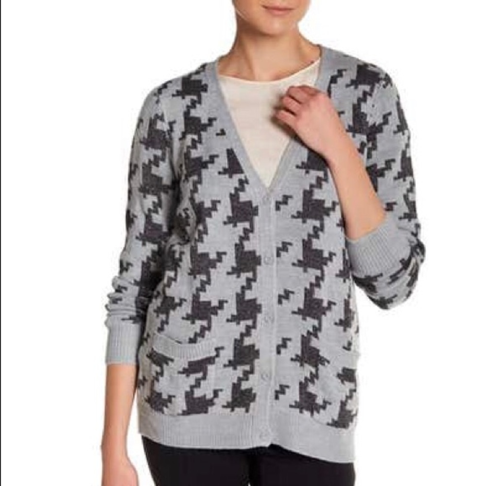Houndstooth cardigan
